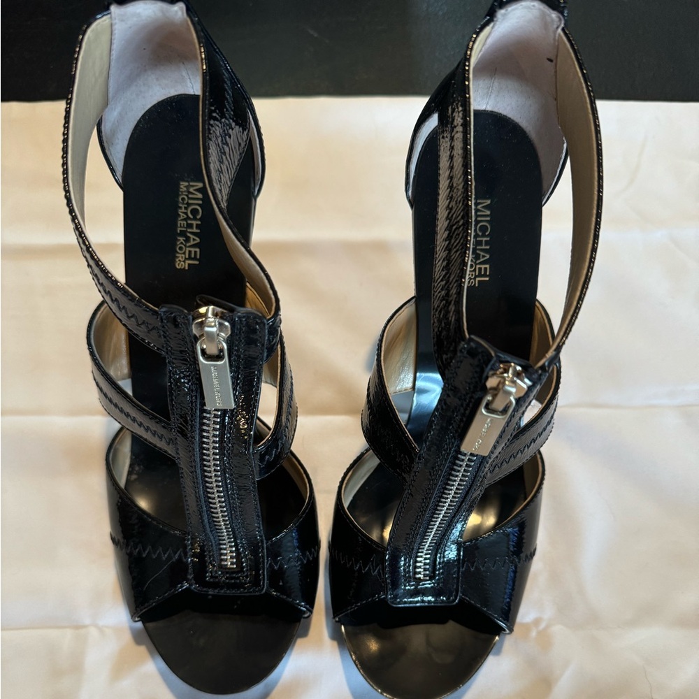 Michael Kors high heel black patent. Never worn